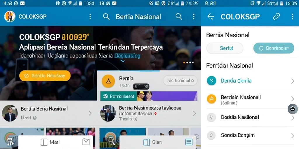 Tampilan antarmuka aplikasi COLOKSGP yang informatif dan mudah digunakan.