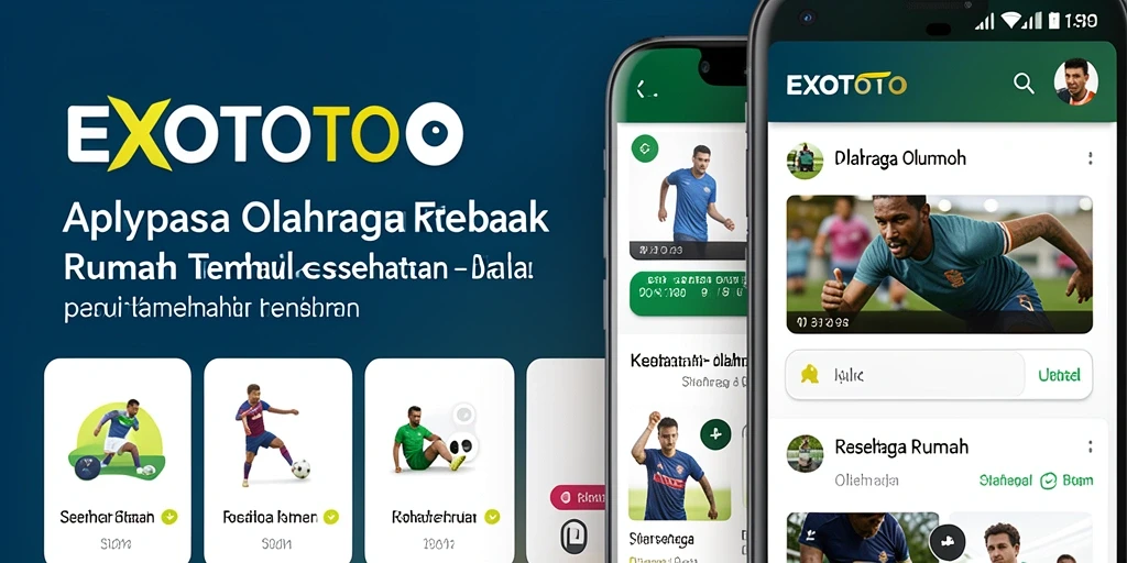 Tampilan antarmuka aplikasi EXOTOTO untuk latihan olahraga rumah.