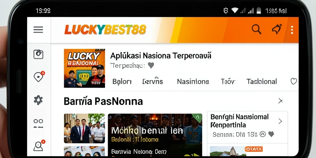 Tampilan utama LUCKYBEST88 dengan berita terkini yang informatif.