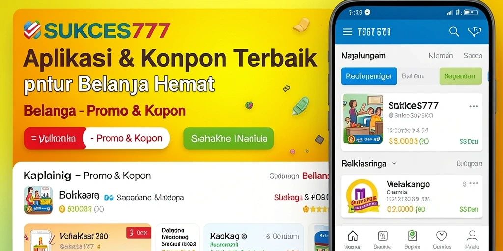 Antarmuka intuitif SUKSES777 menampilkan berbagai kupon dan promo.